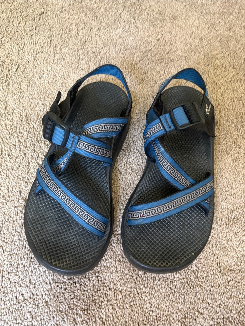Chacos Blue and Black Outdoor Sandals